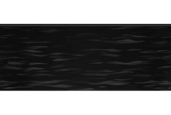 panel liso acabado negro olas